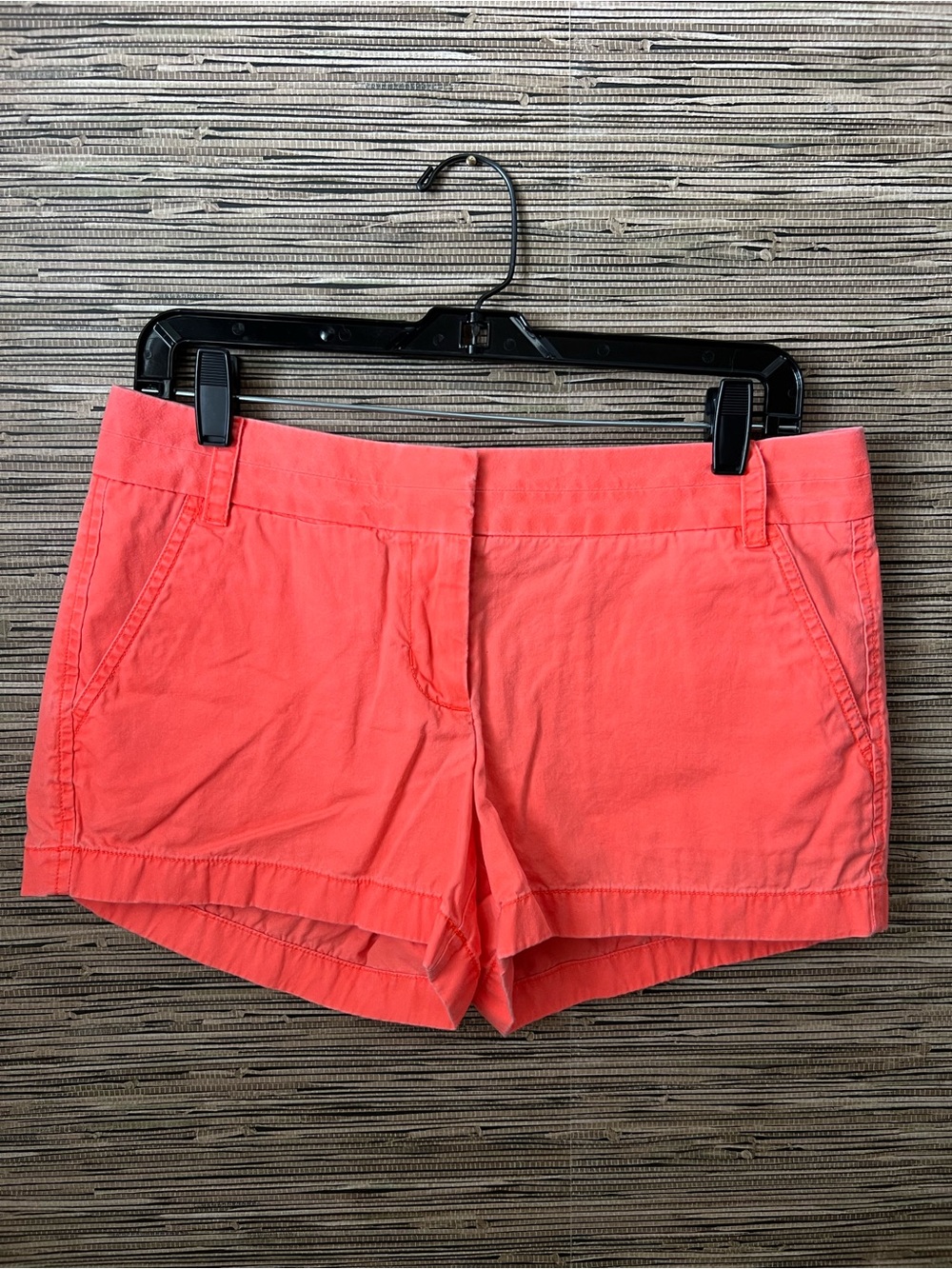 J. Crew Coral Cotton Chino Broken-in Shorts